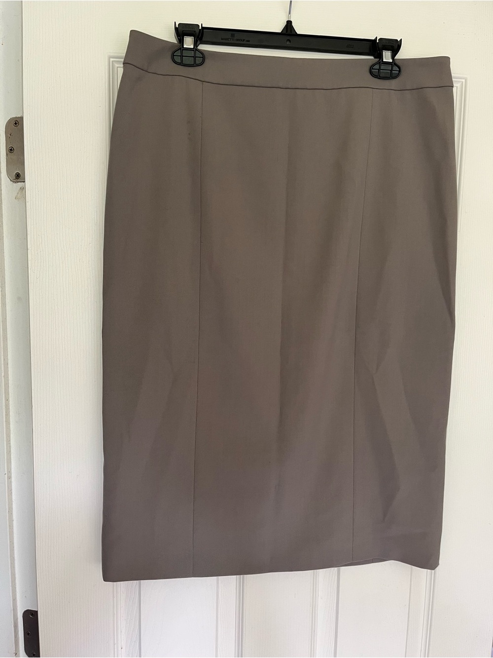 Red Valentino Classic Wool blend Taupe Pencil Skirt - Women's Workwear